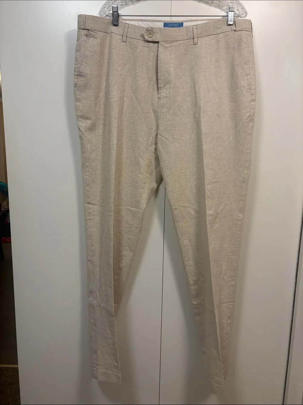 Aeoteokey Men’s Classic Cotton Linen Dress Pants 3XL 40”X 34” L